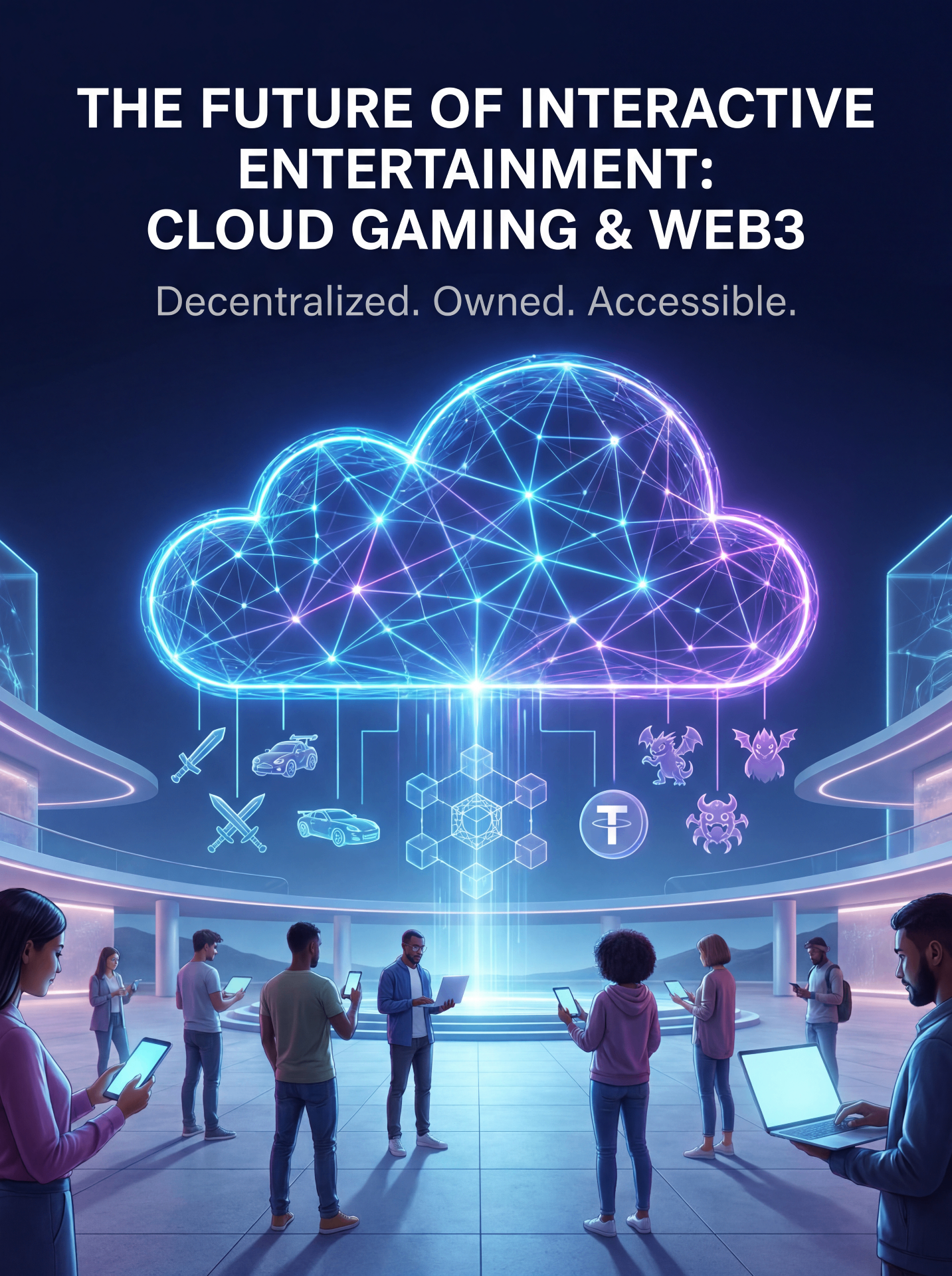 Cloud gaming and Web3 ecosystem visualization